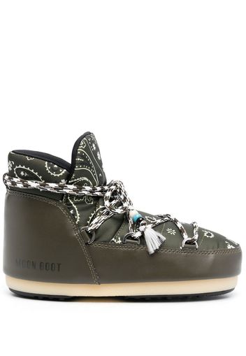 Alanui bandana-print snow boots - Verde