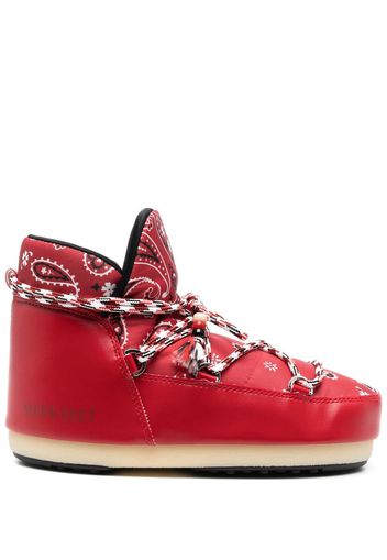 Alanui bandana-print snow boots - Rosso