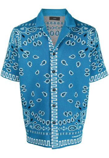 Alanui Bandana piqué shirt - Blu