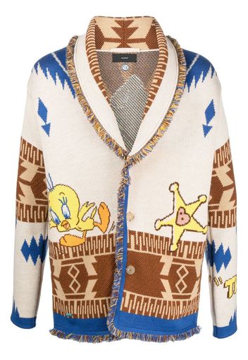 Alanui x Looney Tunes Tweety Cowboy Icon cardigan - Toni neutri