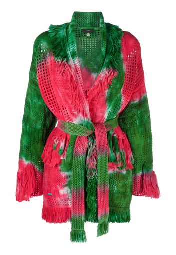 Alanui tie-dye knitted cardigan - Rosa