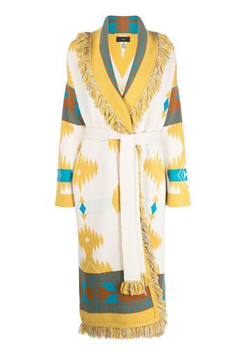 Alanui Icon belted coat - Bianco