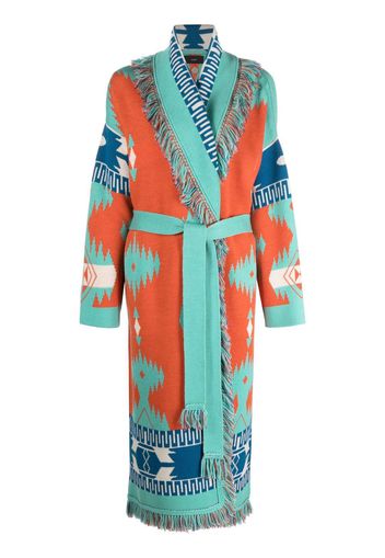 Alanui Icon jacquard cardi-coat - Arancione