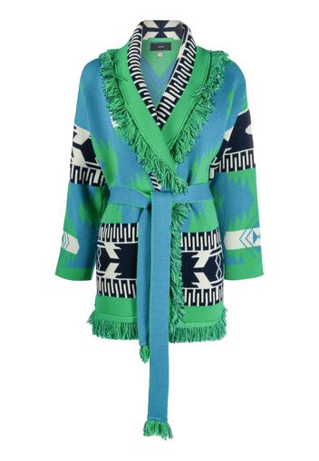 Alanui Icon Jacquard cardigan - Verde