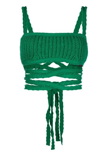 Alanui Palm Springs knitted top - Verde