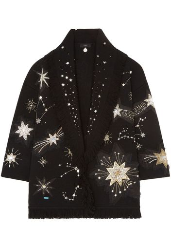 Alanui Cardigan The Wandering Star con decorazione - Nero