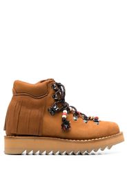 Alanui X Diemme Roccia fringed boots - Marrone