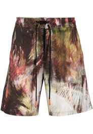 Alanui Tropical Madness deck shorts - Marrone