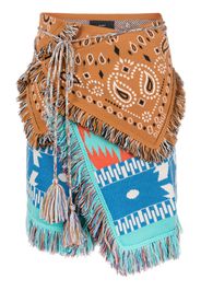 Alanui Icon bandana-print skirt - Marrone