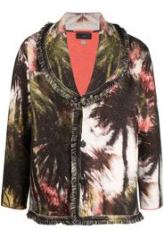 Alanui Tropical Madness wool cardigan - Marrone