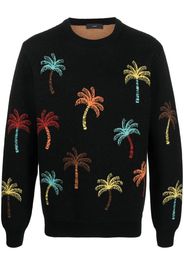 Alanui Palm Tree crew neck sweatshirt - Nero