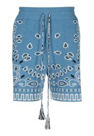 Alanui bandana-print track shorts - Blu