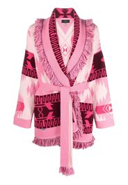 Alanui Icon jacquard cardigan - Rosa