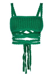 Alanui Palm Springs knitted top - Verde