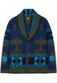 Alanui Cardigan Icon con motivo jacquard - Blu