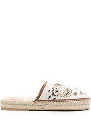 Alanui bandana-jacquard flat espadrilles - Toni neutri