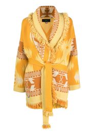 Alanui Icon jacquard cashmere cardigan - Giallo