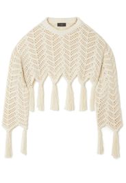 Alanui Maglione crop con frange - Toni neutri