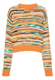 Alanui Maglione Madurai a righe - Arancione