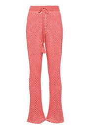 Alanui A Love Letter To India macramé trousers - Rosa