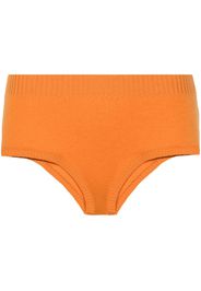 Alanui Finest high-waist ribbed shorts - Arancione
