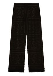 Alanui Pantaloni Kiss by the Book dritti - Nero