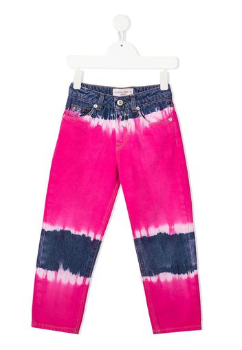 Alberta Ferretti Kids tie-dye straight leg jeans - Rosa