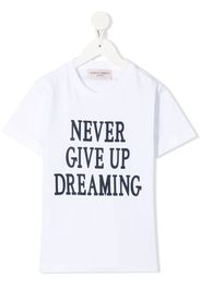 Alberta Ferretti Kids slogan-print cotton T-shirt - Bianco