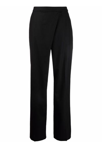 Alberta Ferretti crossover straight-leg trousers - Nero