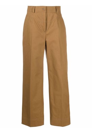 Alberta Ferretti wide-leg tailored trousers - Marrone