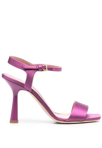 Alberta Ferretti metallic tapered-heel sandals 105mm - Viola