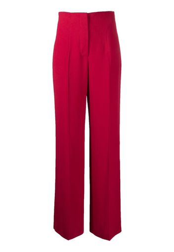 Alberta Ferretti high-waist wide-leg trousers - Rosso