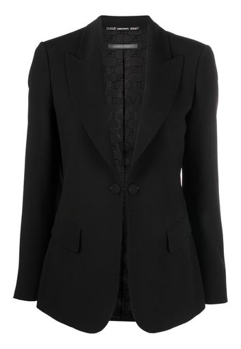 Alberta Ferretti peak-lapel single-breasted blazer - Nero