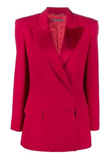 ALBERTA FERRETTI double-breasted tailored blazer - Rosso