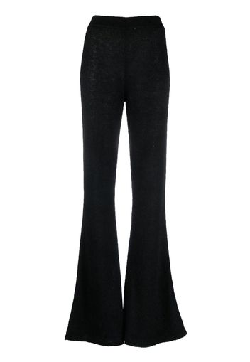 Alberta Ferretti knitted flared trousers - Nero