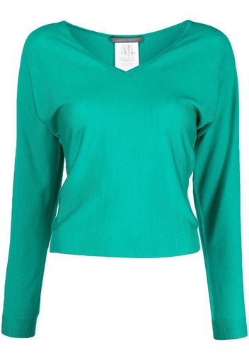 Alberta Ferretti v-neck sweatshirt - Verde