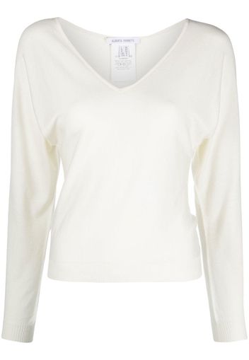 Alberta Ferretti v-neck sweatshirt - Toni neutri