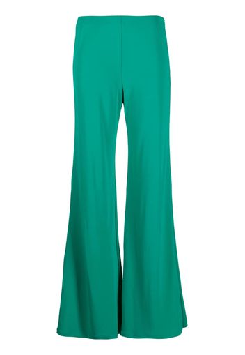 Alberta Ferretti high-waisted flared trousers - Verde