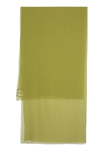Alberta Ferretti transparent-design silk scarf - Verde