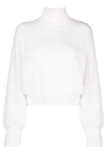 Alberta Ferretti Maglione a collo alto - Bianco