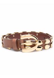 Alberta Ferretti stud-embellished belt - Marrone