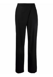 Alberta Ferretti crossover straight-leg trousers - Nero