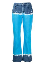 Alberta Ferretti tie-dye flared jeans - Blu