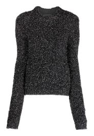 Alberta Ferretti glitter-detailing jumper - Nero