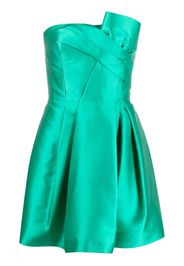 Alberta Ferretti gathered-detail strapless minidress - Verde