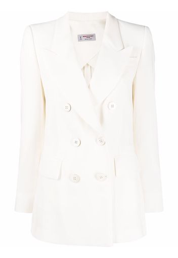 Alberto Biani double-breasted fitted blazer - Bianco