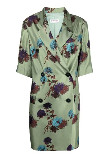 Alberto Biani floral print double-breasted dress - Verde