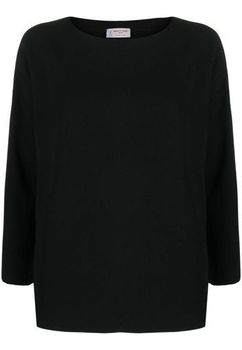 Alberto Biani crew-neck long-sleeve blouse - Nero