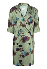 Alberto Biani floral print double-breasted dress - Verde