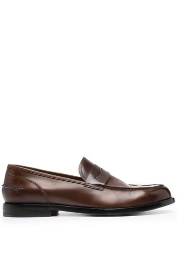 Alberto Fasciani slip-on leather loafers - Marrone